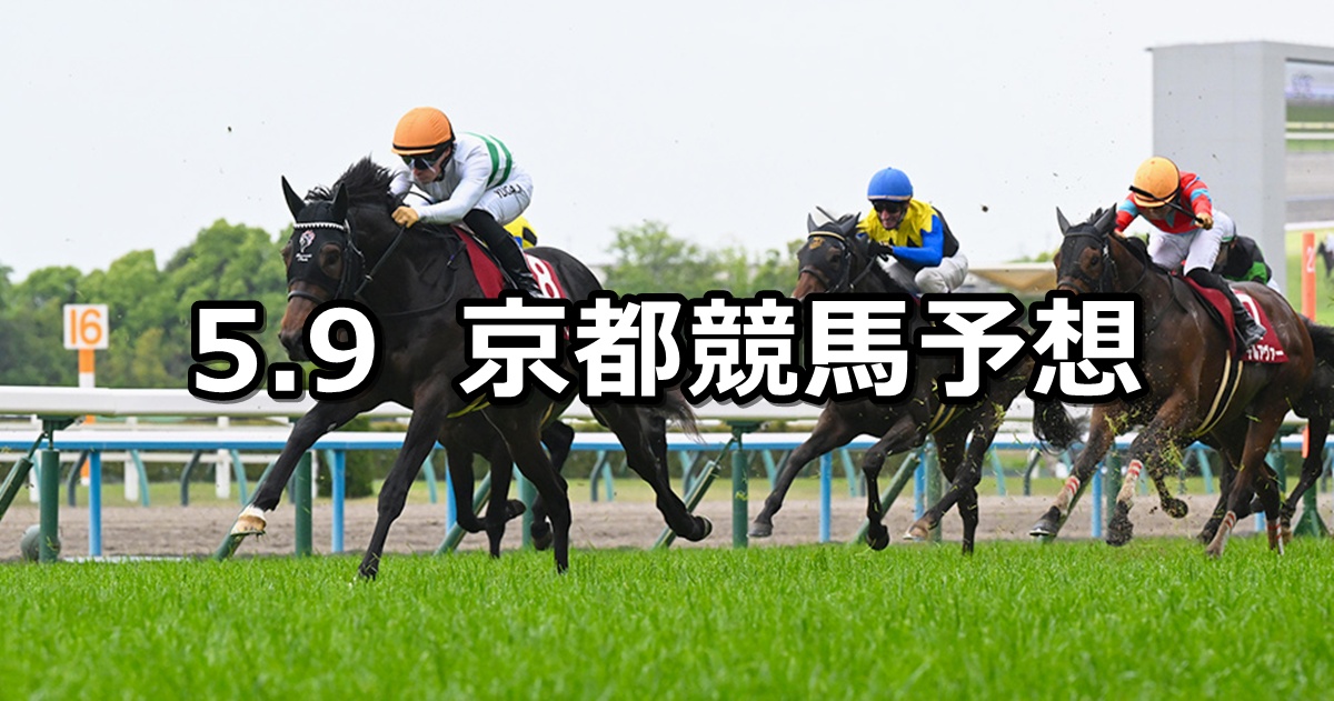 【京都新聞杯】2026/5/9(土) 中央競馬 穴馬予想（京都競馬）