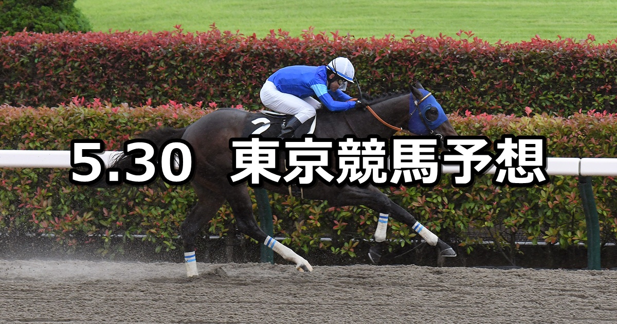 【アハルテケステークス】2026/5/30(土) 中央競馬 穴馬予想（東京競馬）